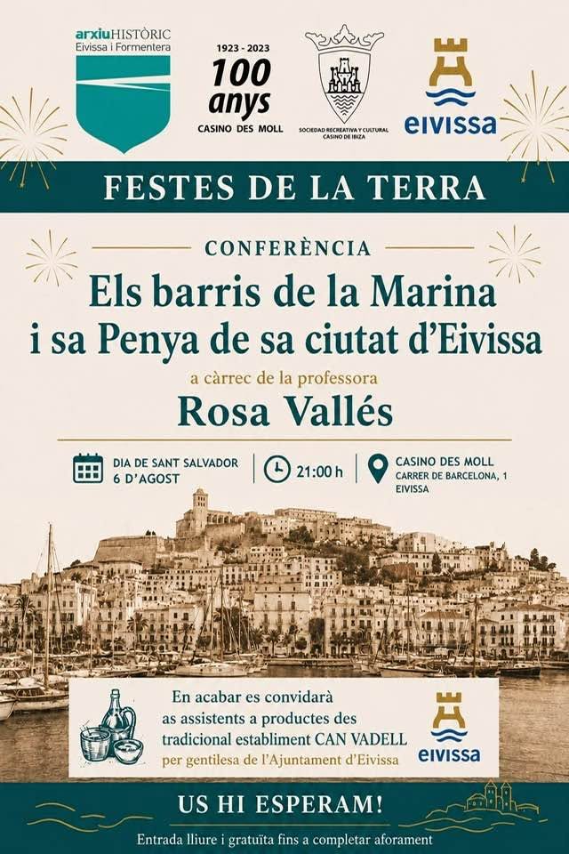 Plakat zum Vortrag über La Marina und Sa Penya